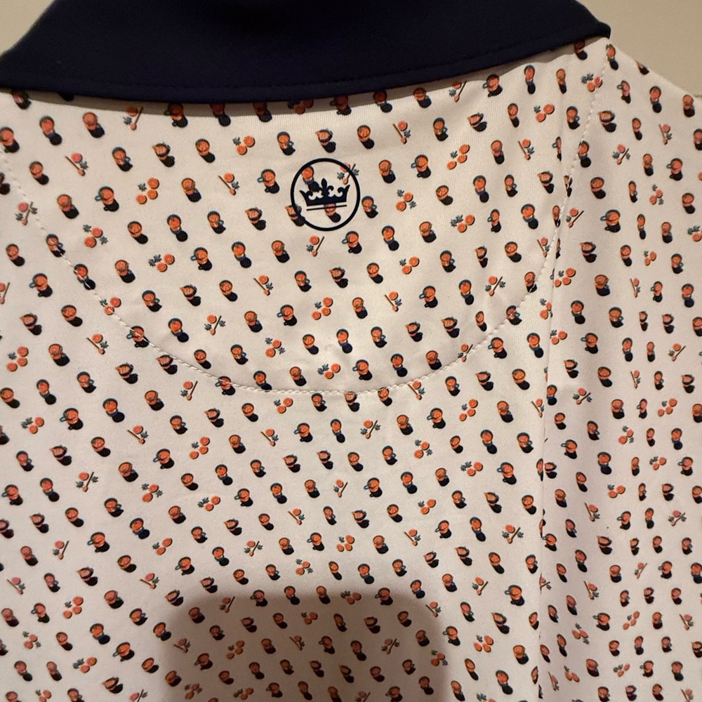 NWT Women's Peter Millar Perfect Fit Navy White Sleeveless Golf Shirt XL - Picture 5 of 10